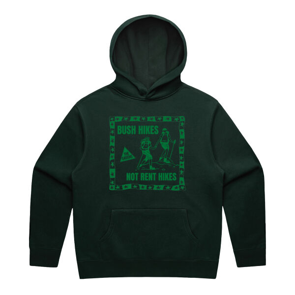 'Bush Hikes Not Rent Hikes' Hoodie Thumbnail