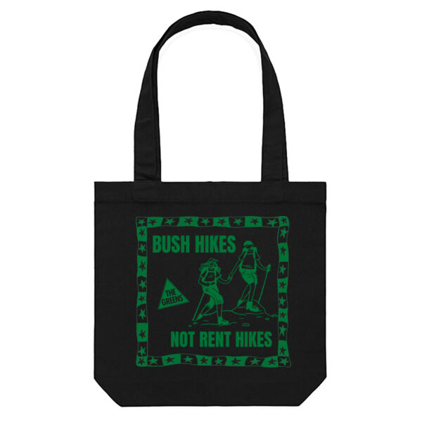 'Bush Hikes Not Rent Hikes' Tote Thumbnail